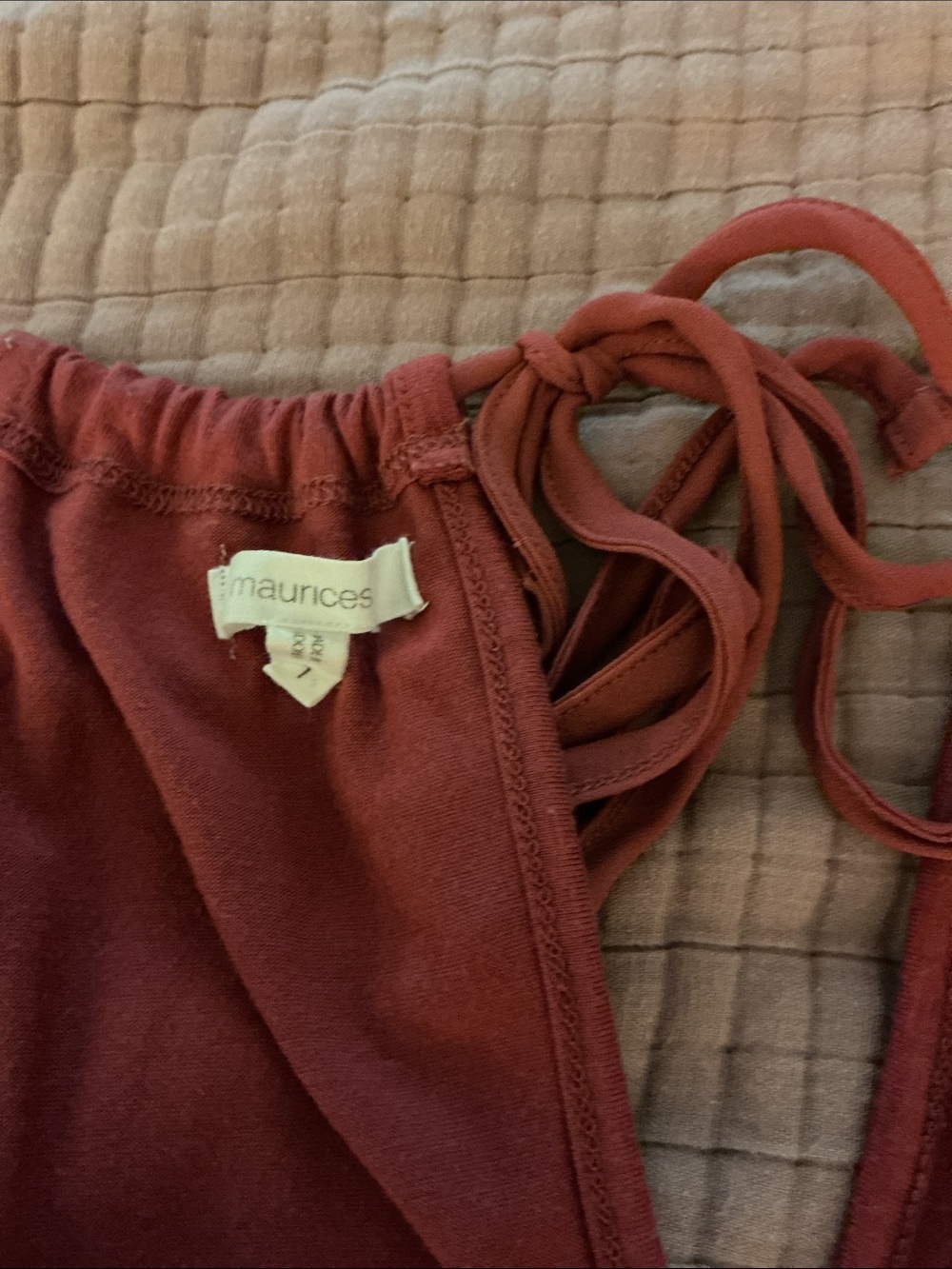 Maurices Ruffle Halter Tank Top - Rust - Picture 4 of 6
